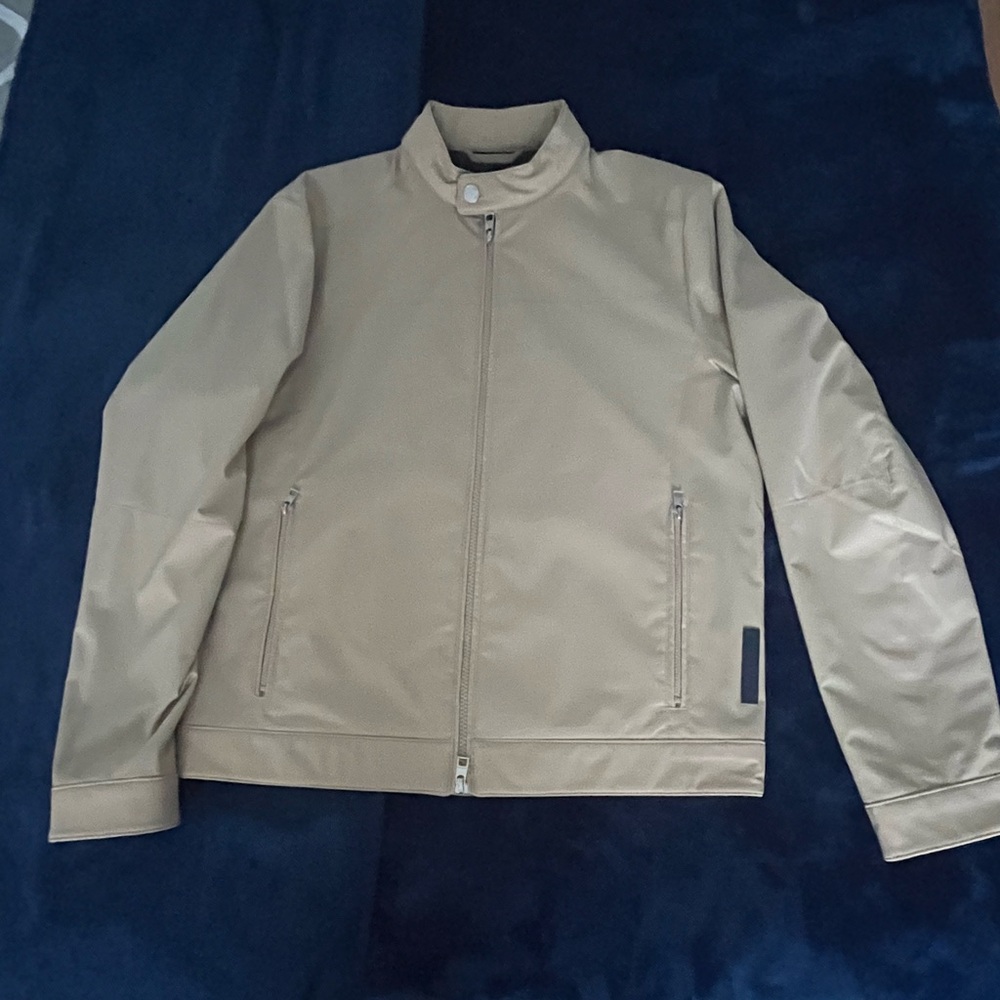 MICHAEL KORS Tan/Beige Khaki Color Travel Engineered Jacket Medium